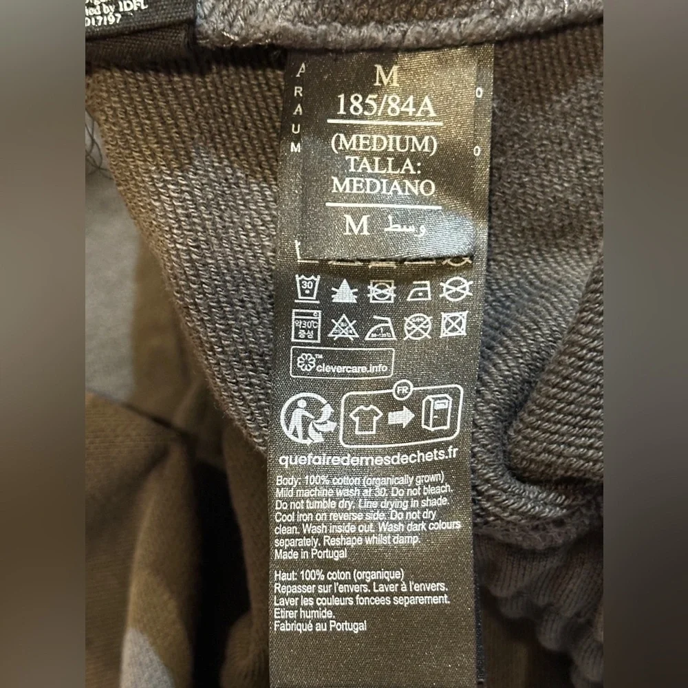 AllSaints Underground Charcoal Logo Joggers Men’s Size M Made in Portugal